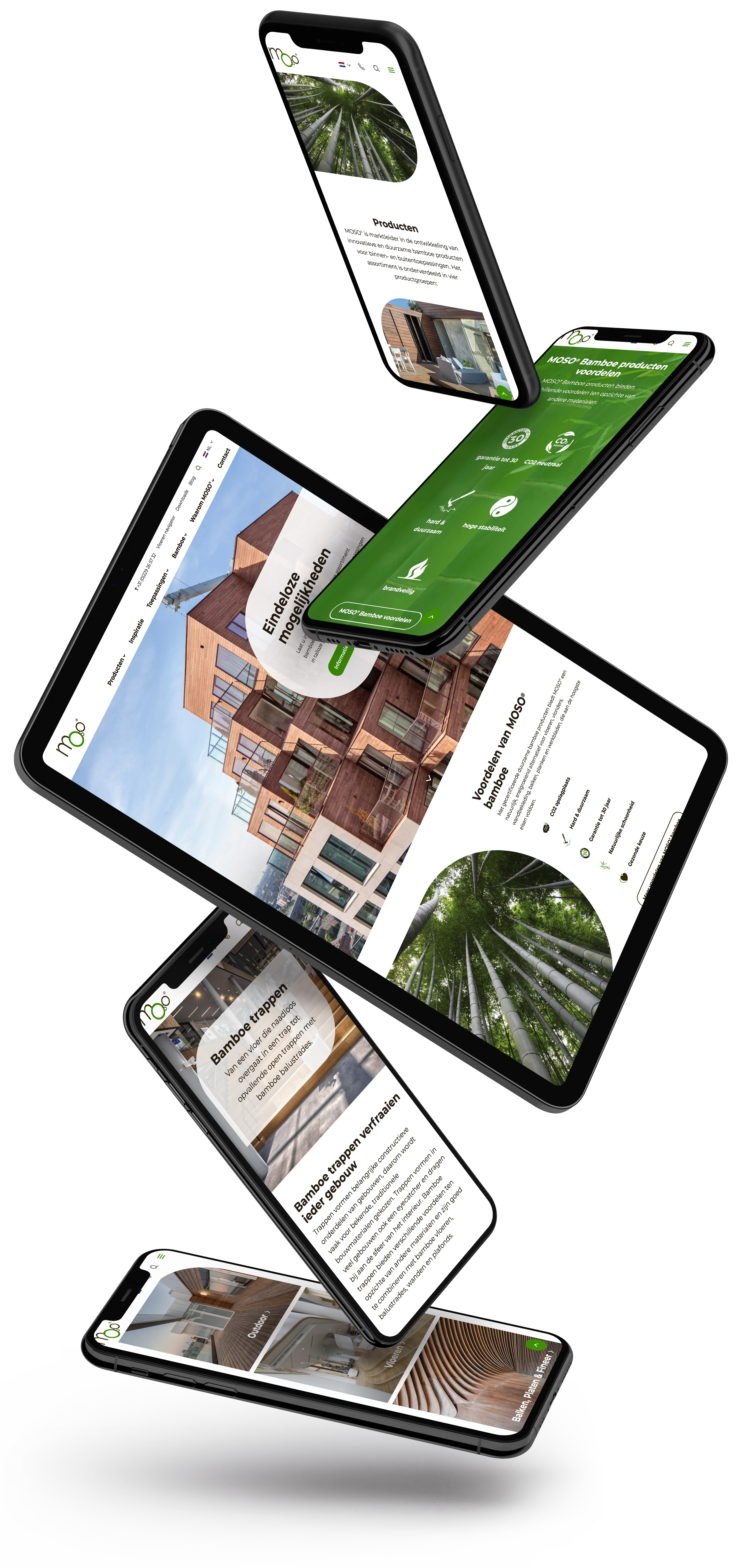 Bamboo falling phones