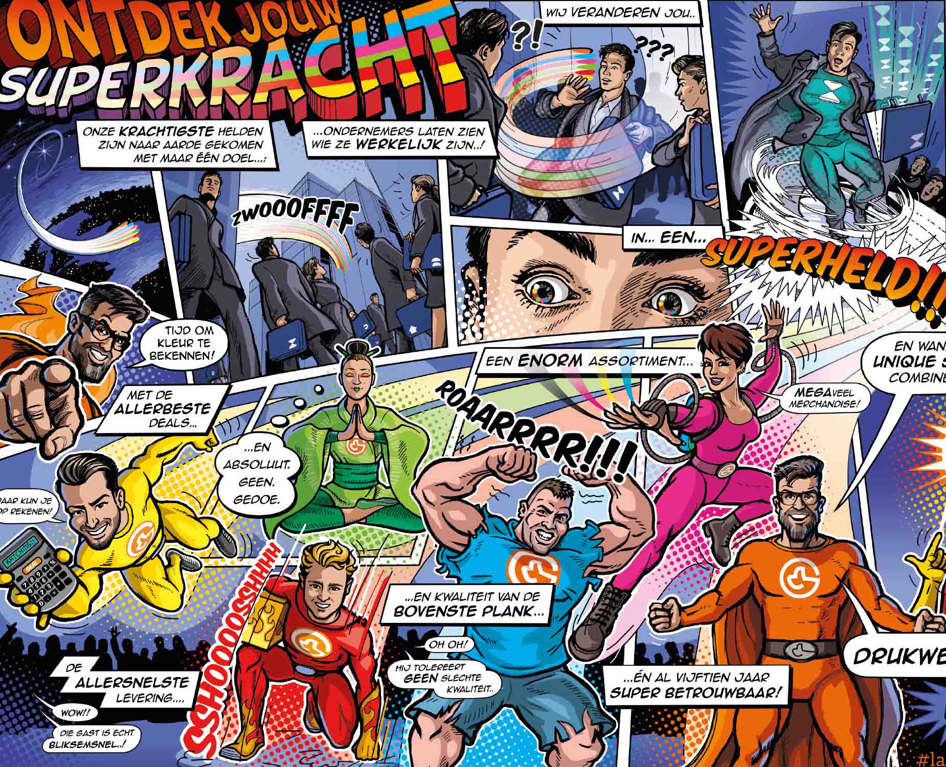 Drukwerkdeal-Superhelden