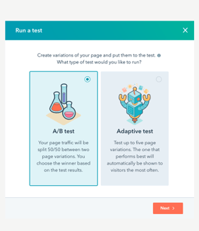 Adaptive AB test HubSpot CMS-1