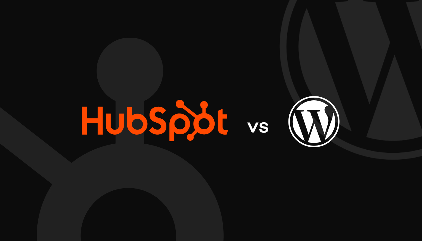 HubSpot vs WordPress 1400 x 800
