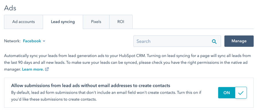 Lead synchronisatie in HubSpot