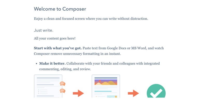 HubSpot functionaliteiten blog composer | Bureau Bright
