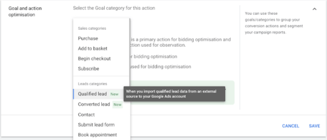 Goal and action optimisation