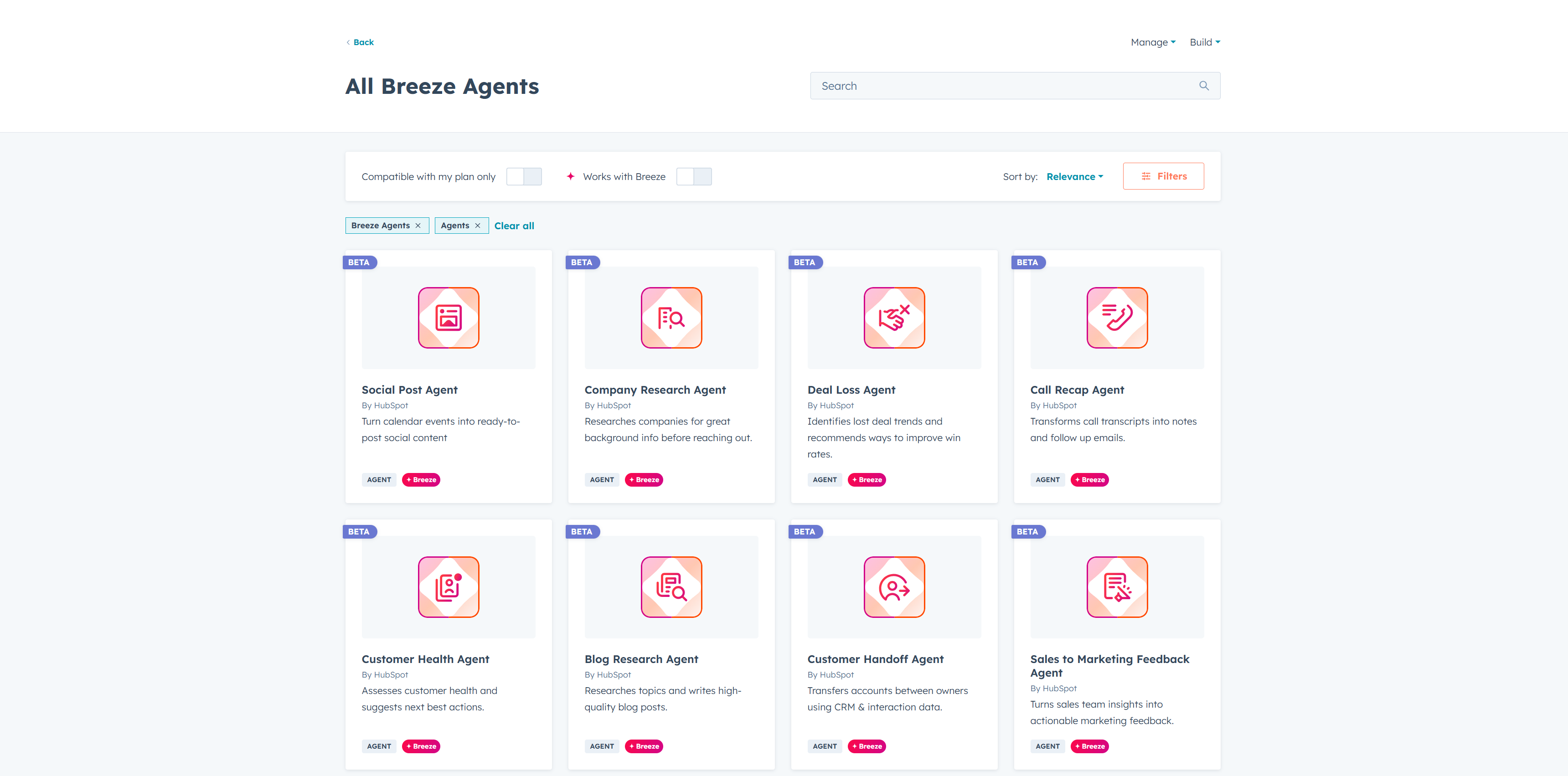 HubSpot Breeze studio agents