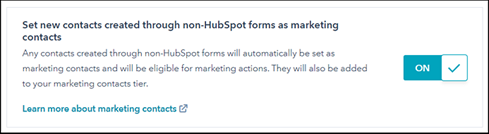 Non hubspot form options