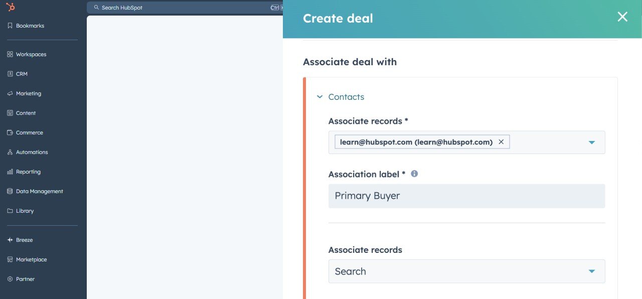 Associaties verplicht maken bij aanmaken records